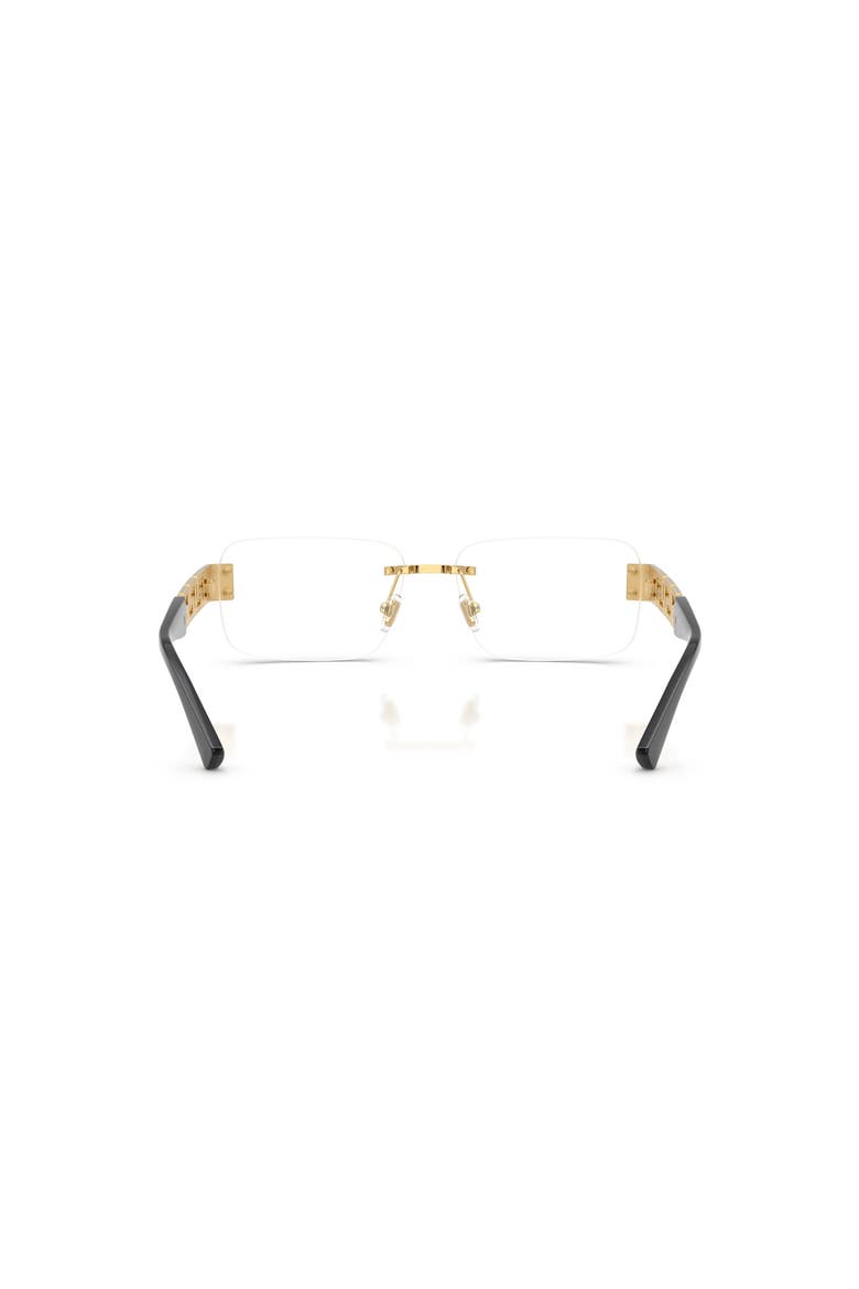 56mm Rectangle optical glasses, Alternate, color, Gold