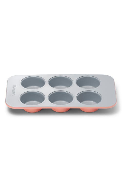 Caraway 6-cup Nonstick Ceramic Muffin Pan In Orange