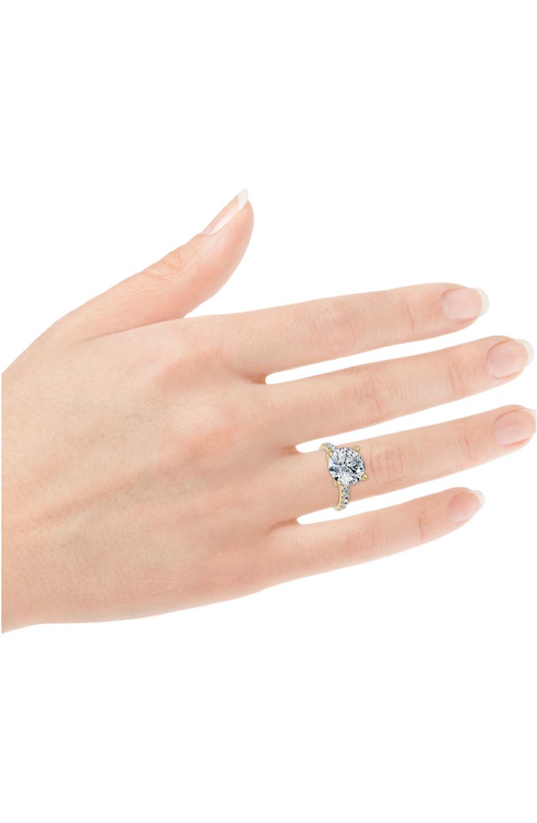 Bliss Diamond Certified 3.40Ct Round Cut Diamond Engagement Ring 14k Gold Lab Grown, Alternate, color, 