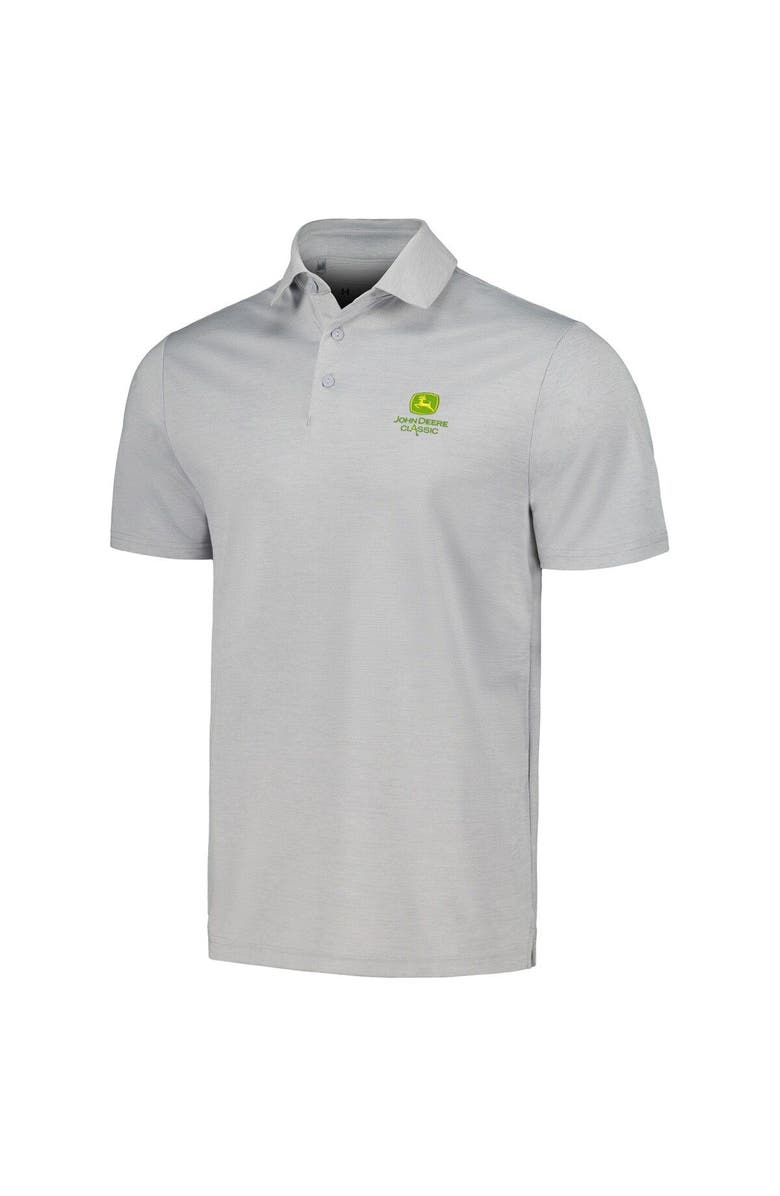 Under Armour Men's Under Armour Gray John Deere Classic Playoff 3.0 Heather Polo, Alternate, color,