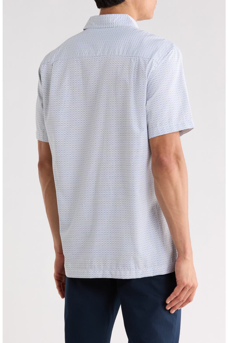 Short Sleeve Button-Up Shirt, Alternate, color, CORONET BLUE