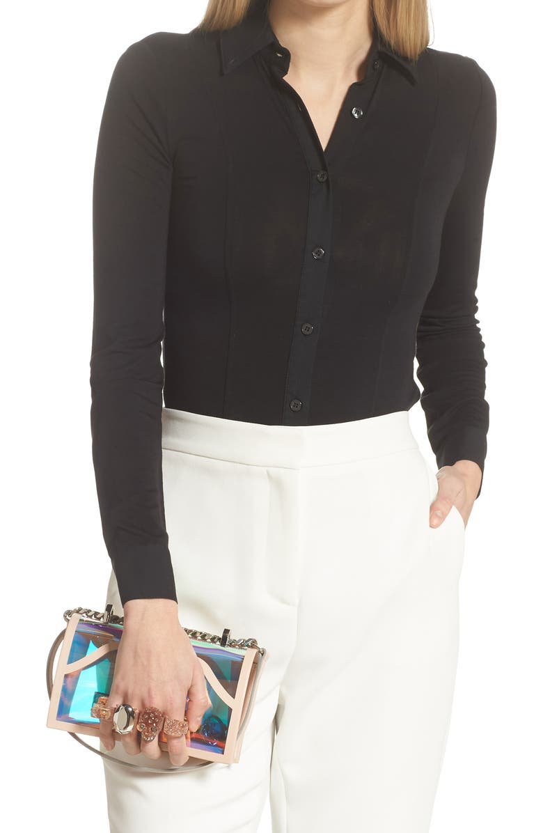 McQueen Alexander McQueen Knuckle Ring Transparent Shoulder Bag, Alternate, color,