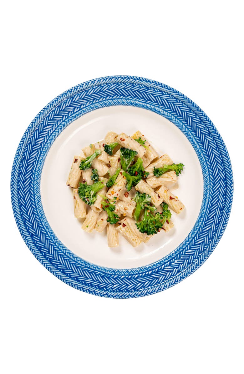 Juliska Le Panier Dinner Plate, Alternate, color, Whitewash/ Delft Blue