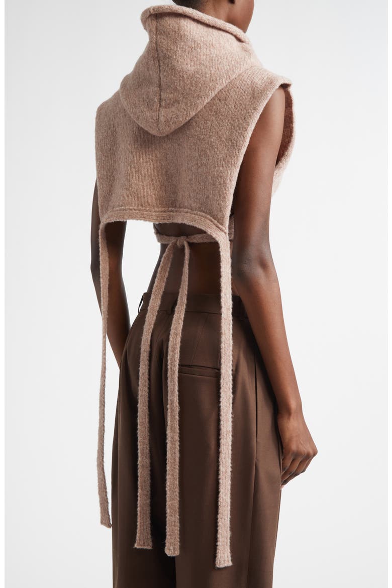 Hooded Wool Blend Dickie, Alternate, color, MAUVE MELANGE