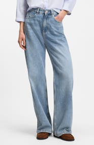 BOSS Marlene Wide Leg Nonstretch Jeans