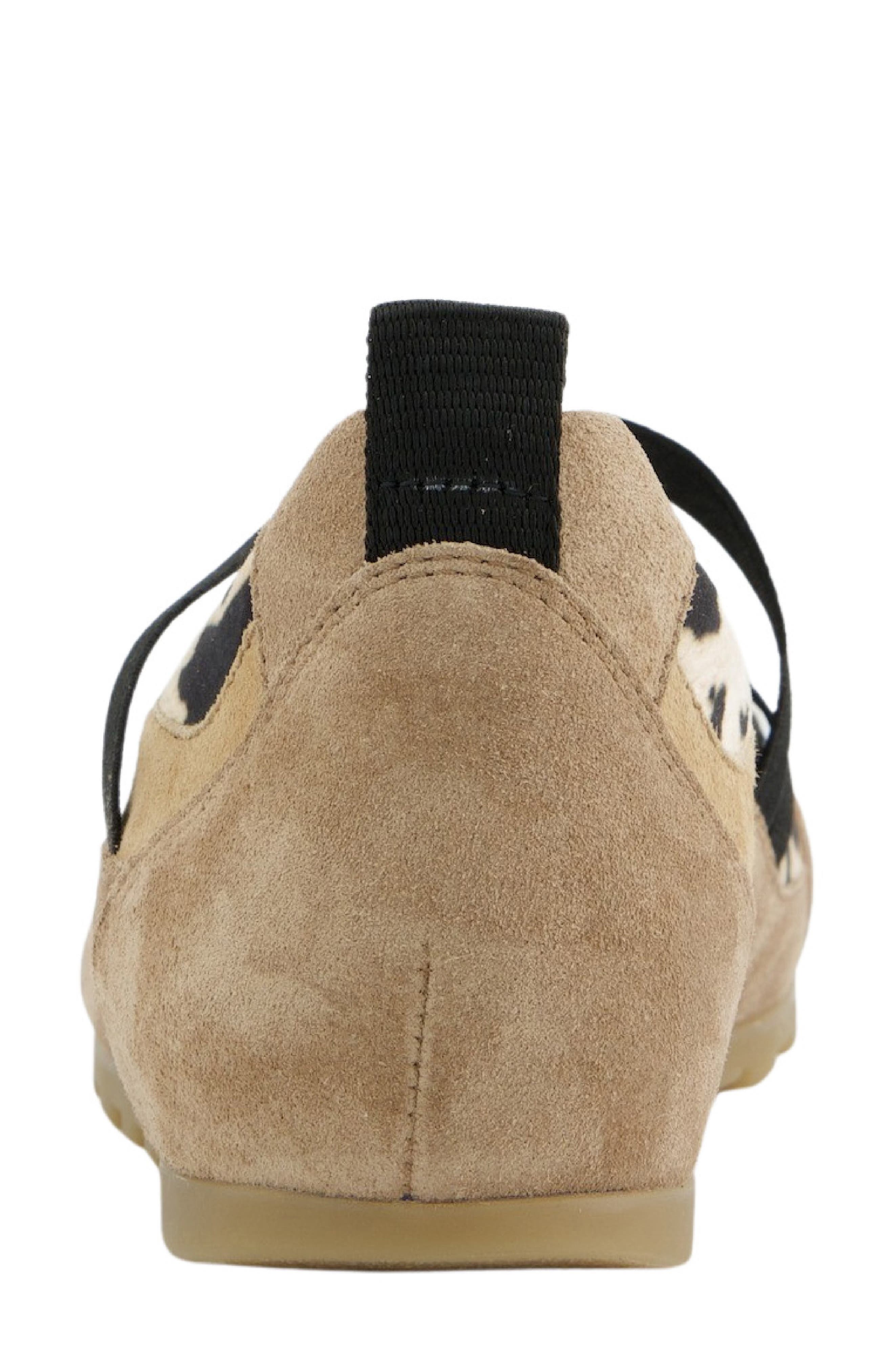Paul Green Dynamic Flat, Alternate, color, Almond Sand Leo Suede