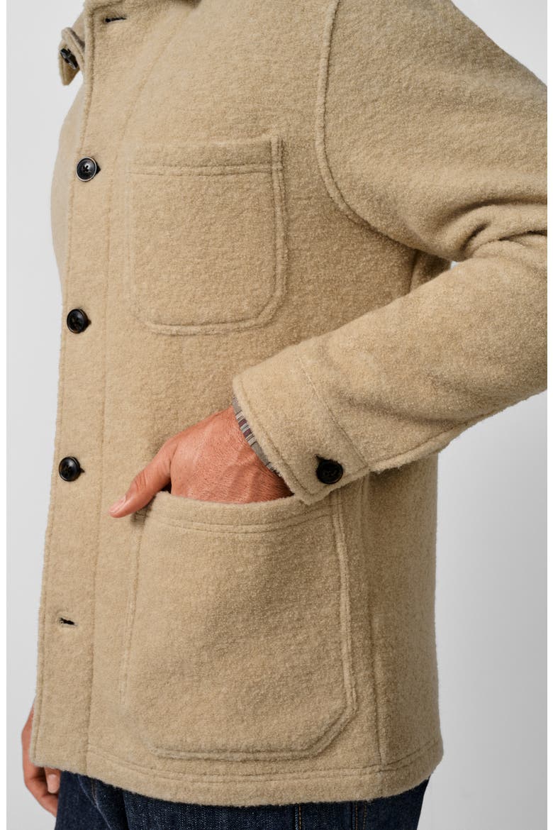 Wool & Cashmere Shirt Jacket, Alternate, color, FAWN