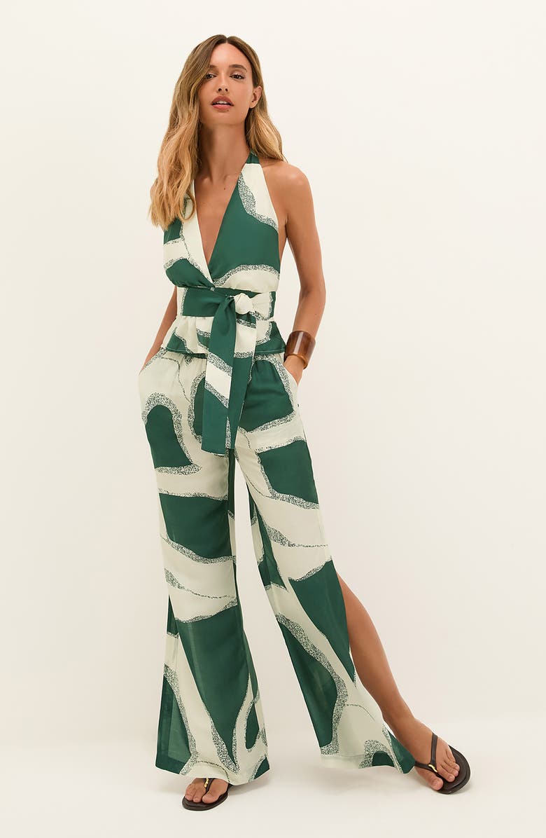 ViX Paula Hermanny Enigma Leila Halter Cover-Up Top, Alternate, color, Multi