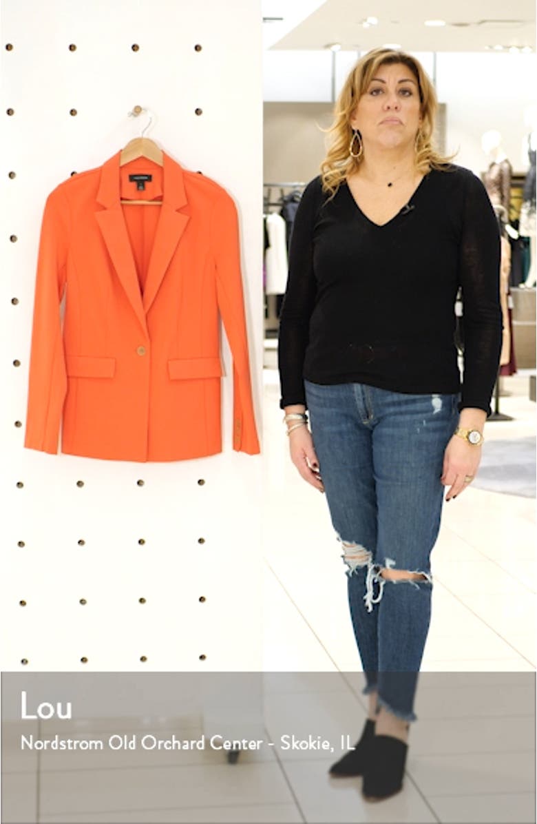 One-Button Ponte Jacket, sales video thumbnail