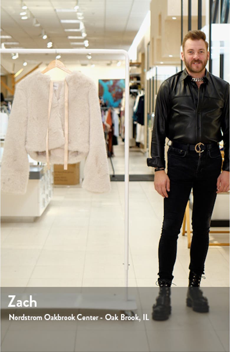 x Kacey Musgraves Faux Fur Jacket, sales video thumbnail