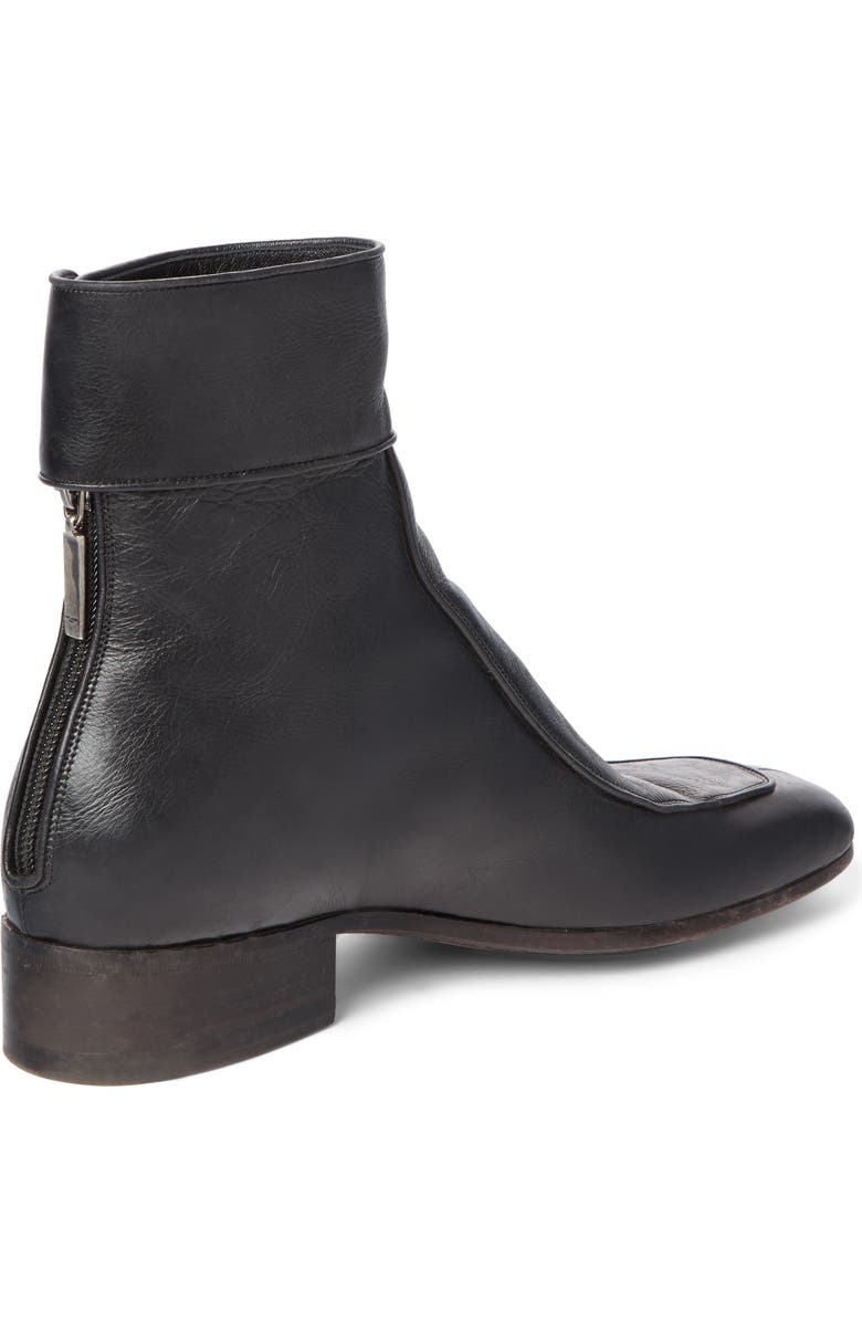 Saint Laurent Miles Buckle Cuff Boot, Alternate, color, Black Leather