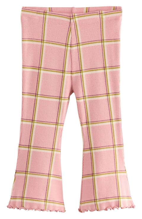 Kids' Check Rib Flare Leggings (Little Kid)