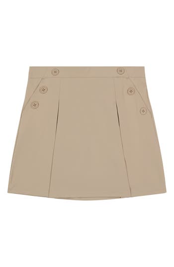 NAUTICA NAUTICA KIDS' BUTTON POPLIN SKORT