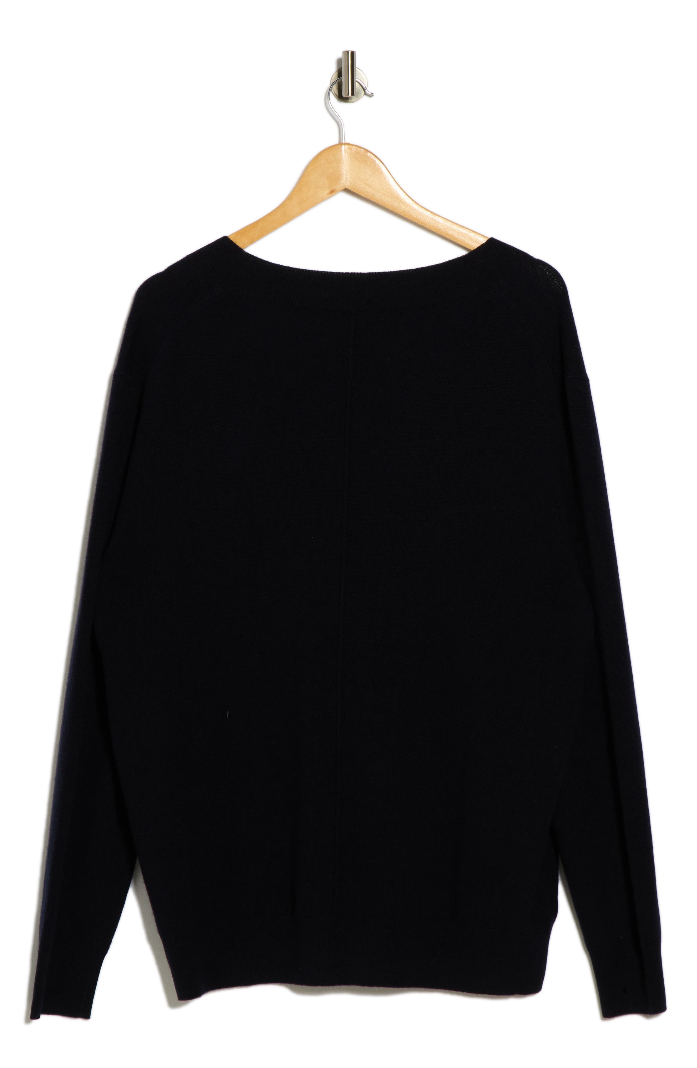 Deep V-Neck Cashmere Sweater - image 2