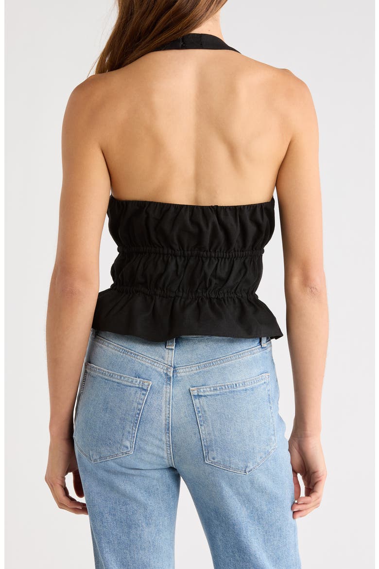 Alysha Halter Top, Alternate, color, BLACK