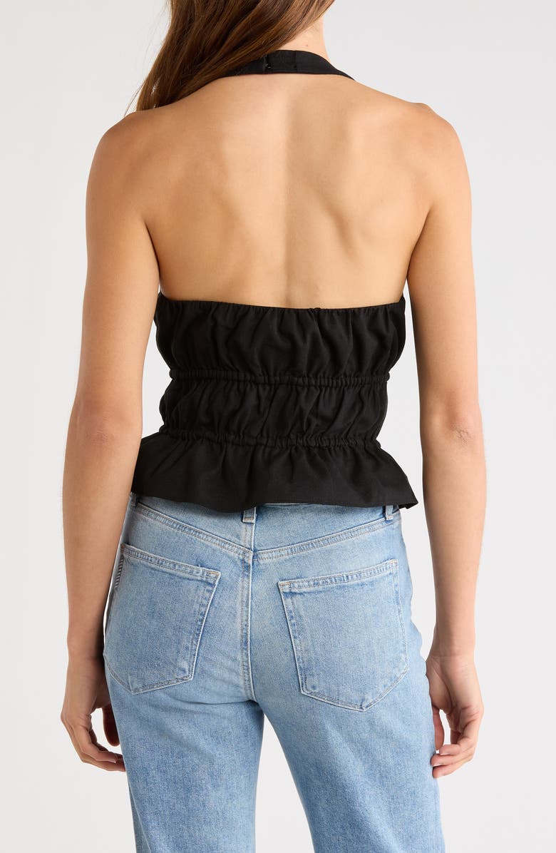 PAIGE Alysha Halter Top, Alternate, color, Black