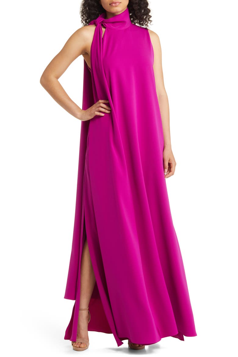 Women's Henna Gown, Main, color, BERRY PLUM