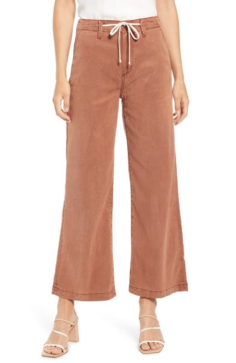 Carly Drawstring High Waist Jeans (Vintage Mocha Bisque)