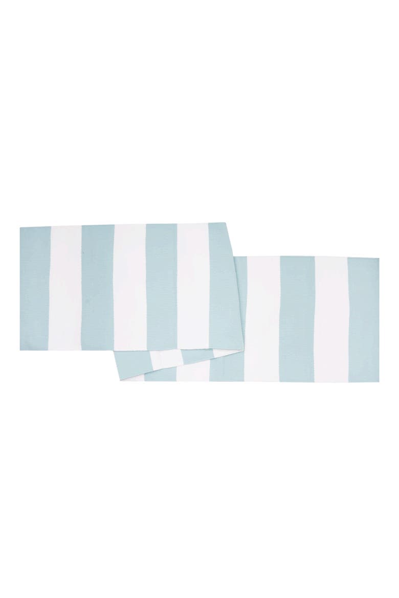 Cabana Sky Blue Stripes Table Runner, 14" x 72", Main, color, Blue