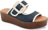 Gentle Souls Vadylin Platform Wedge Slide Sandal