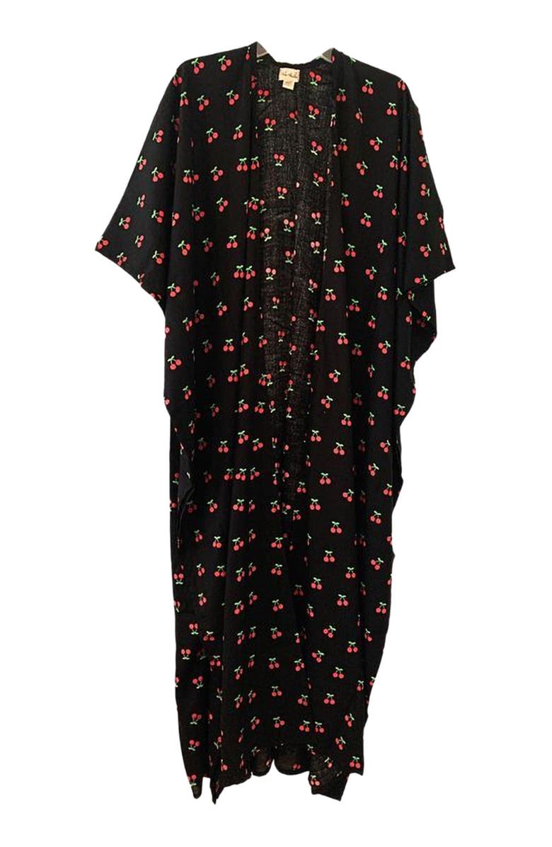 PINK HALEY Nostalgic Cherry-Print Travel Duster, Alternate, color, 