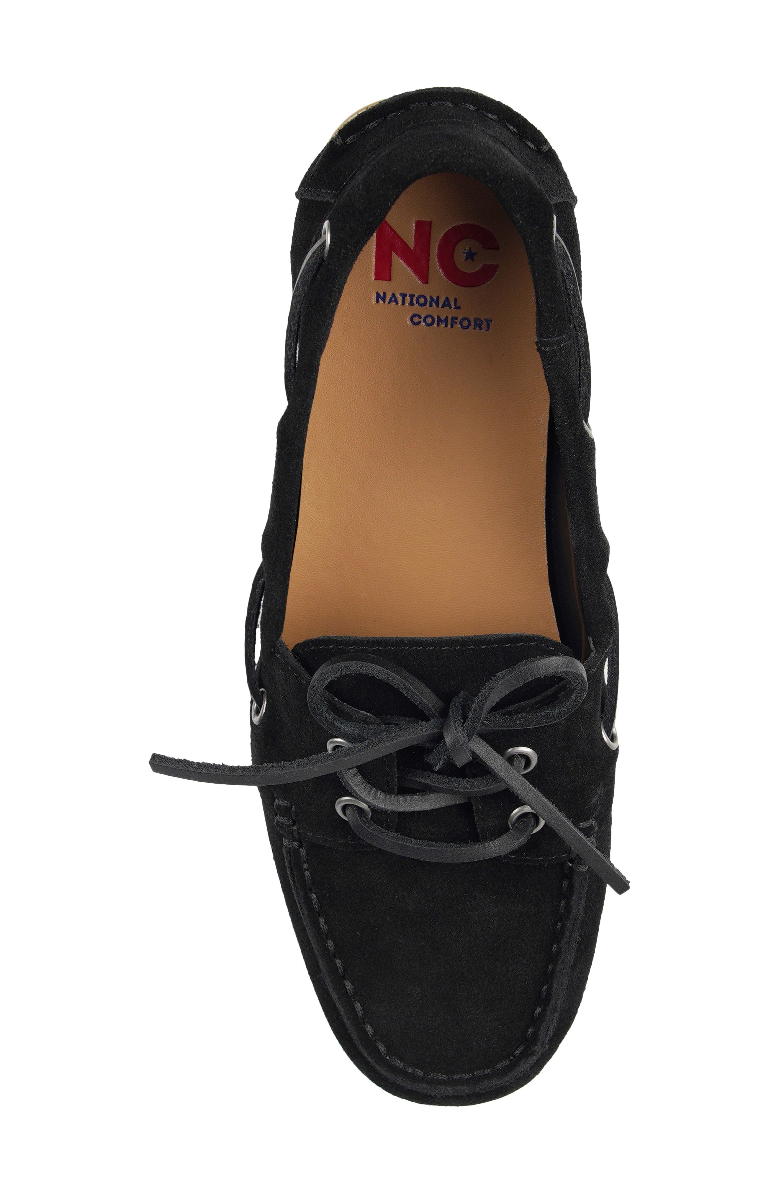 Bandy Boat Shoe, Alternate, color, BLACK SUEDE
