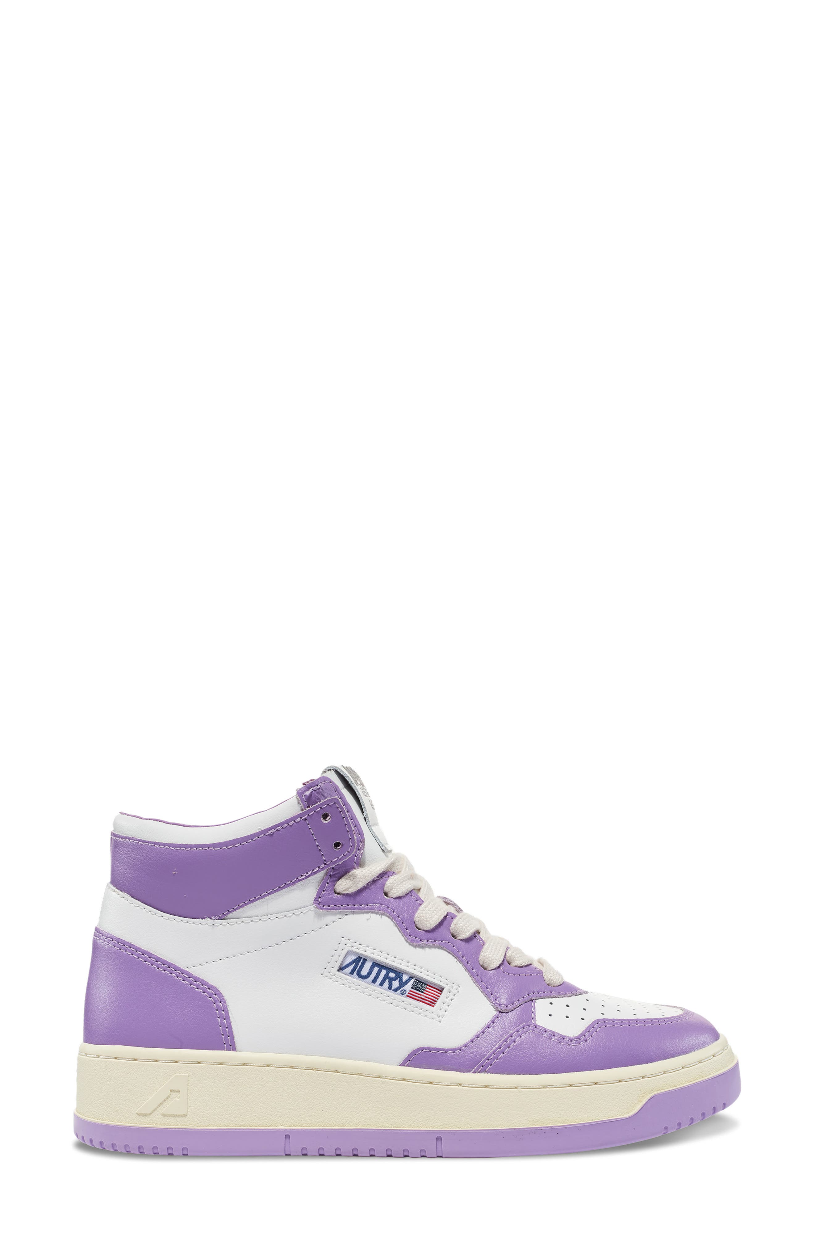 Medalist Mid High Top Sneaker, Alternate, color, ENGLISH LAVENDER/ WHITE