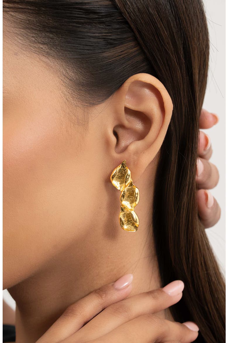 Noa Drop Earrings, Alternate, color, GOLD