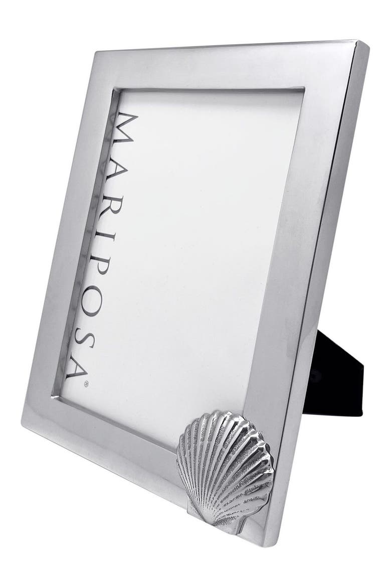 Scallop 5 x 7-Inch Picture Frame, Alternate, color, SILVER