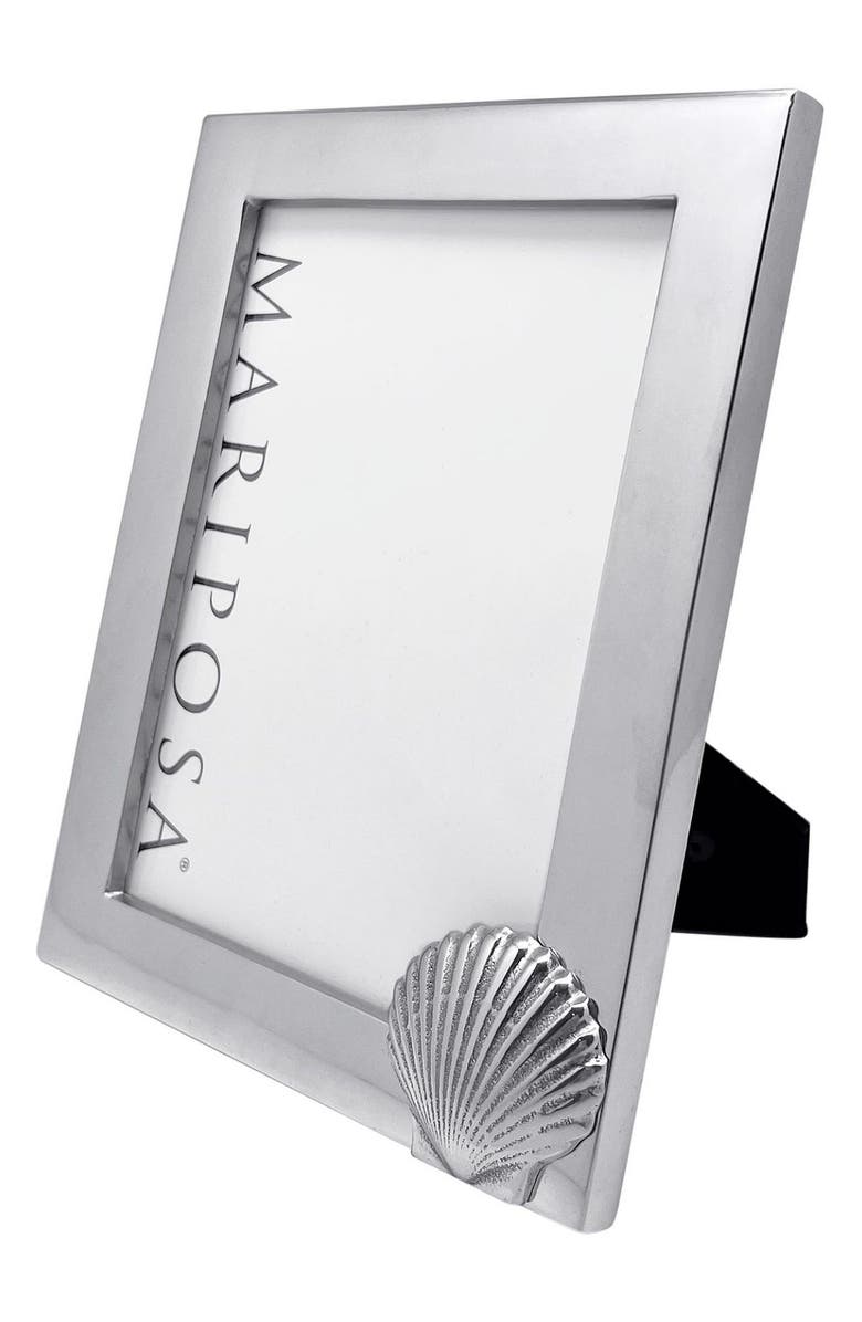 Mariposa Scallop 5 x 7-Inch Picture Frame, Alternate, color, Silver