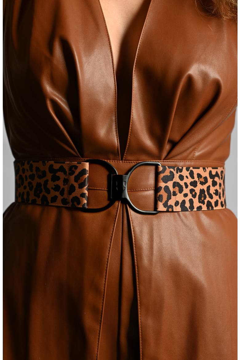 Wild Thing & Matte Black Clasp Stretch Belt, Alternate, color, WILD THING