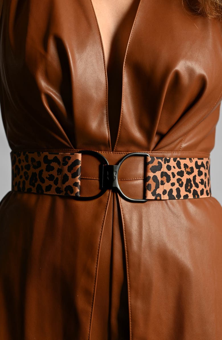 RUESPARI Wild Thing & Matte Black Clasp Stretch Belt, Alternate, color,