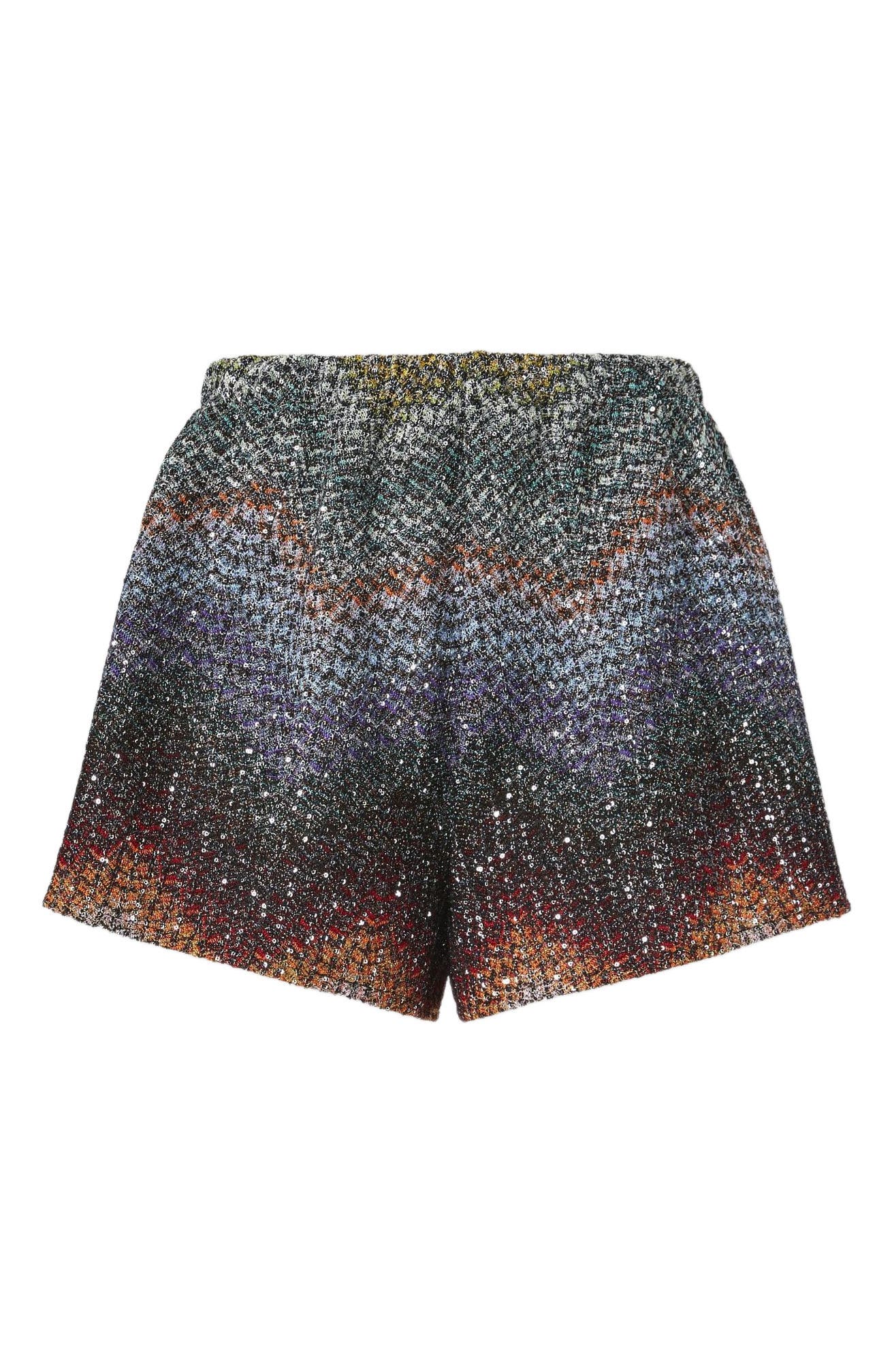Shorts In Viscose Lame Blend With Sequins - image 2