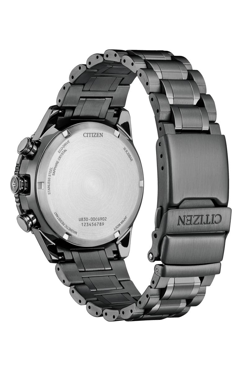 Citizen Promaster Skyhawk Eco-Drive Chronograph Bracelet Watch, 43mm, Alternate, color, Gray