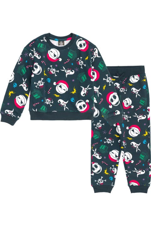 Nightmare Before Christmas Holiday 2-Piece Fleece Sweatshirt and Pants Set