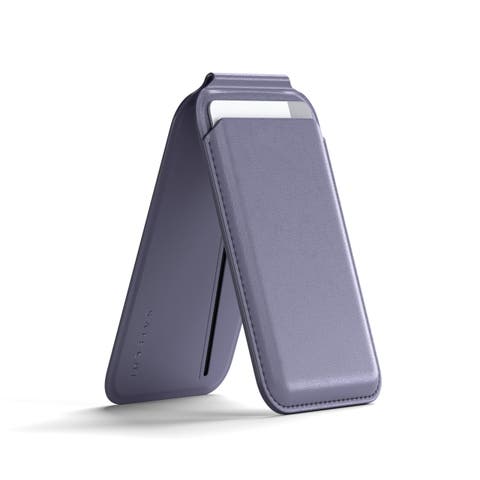 Vegan-Leather Magnetic Wallet Stand