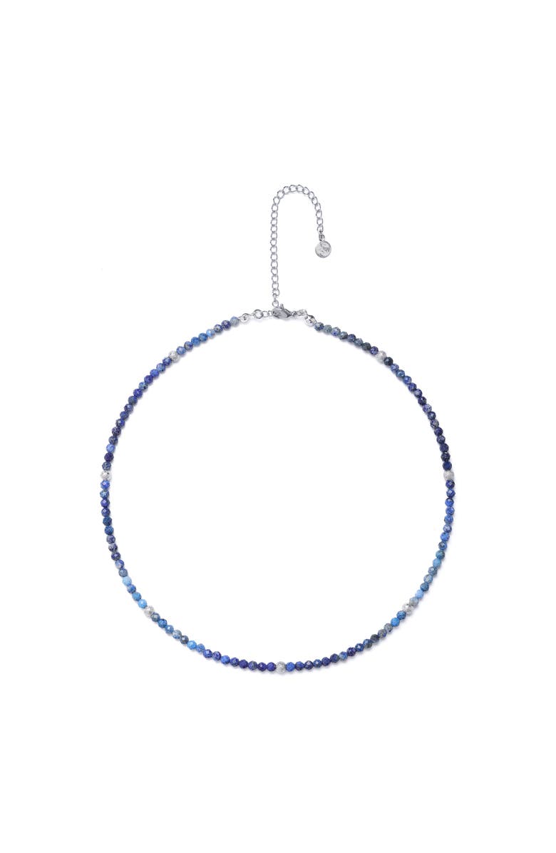Seven Saints Oracle of the Deep Lapis Lazuli Choker Necklace, Alternate, color, Gold