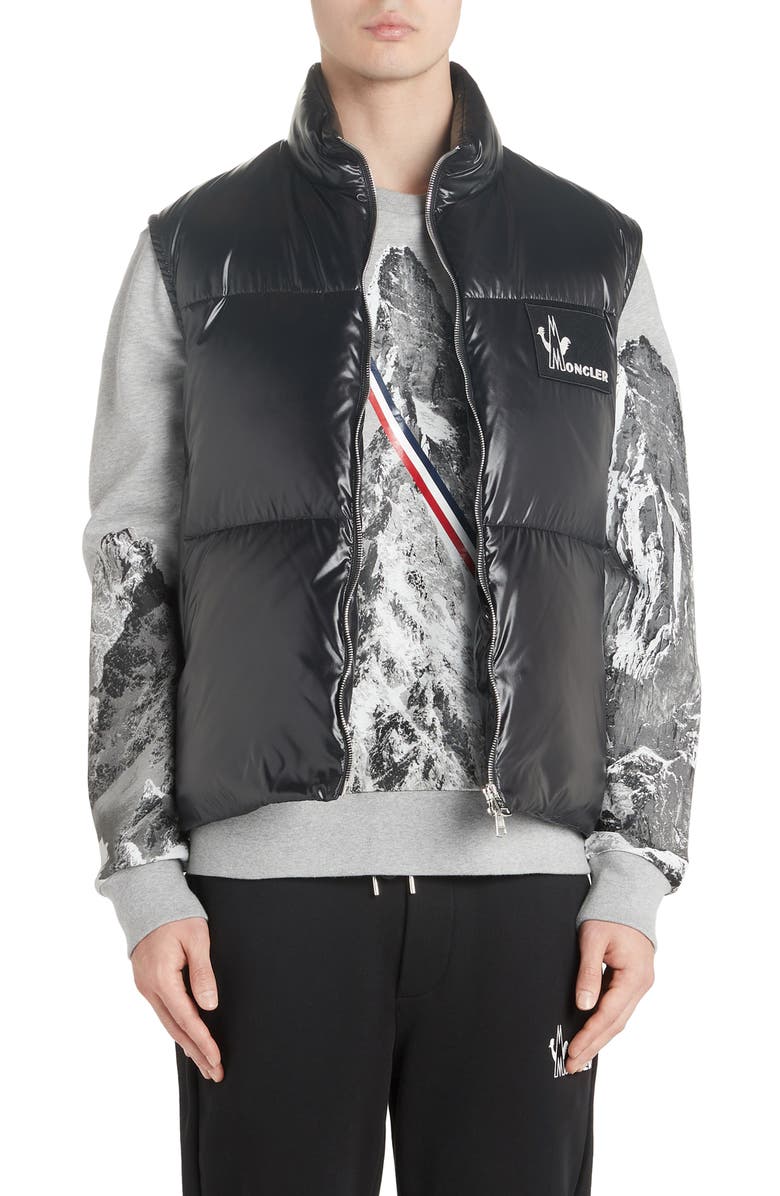 Moncler Banker Down Vest, Main, color, 