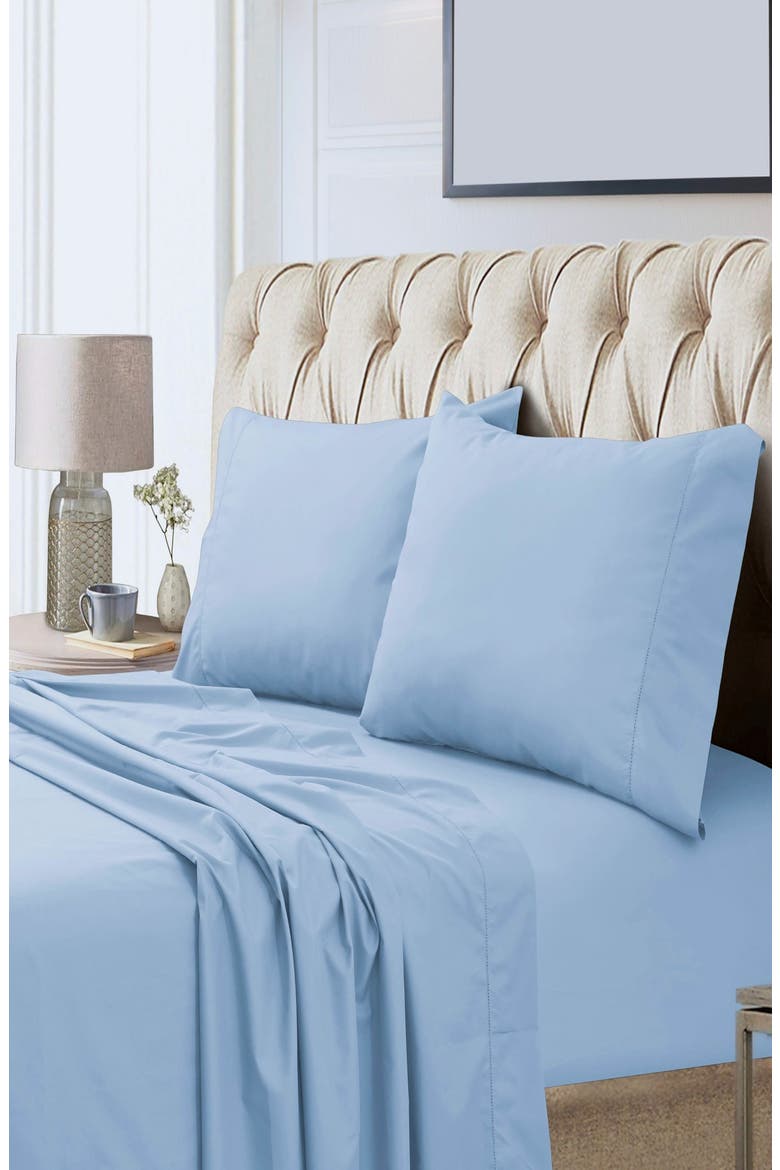 800 Thread Count Cotton Sateen Sheet Set, Alternate, color, BLUE