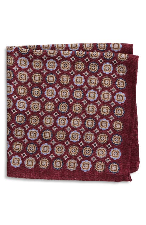 Medallion Silk Pocket Square