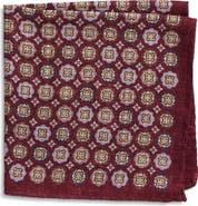 Nordstrom Medallion Silk Pocket Square