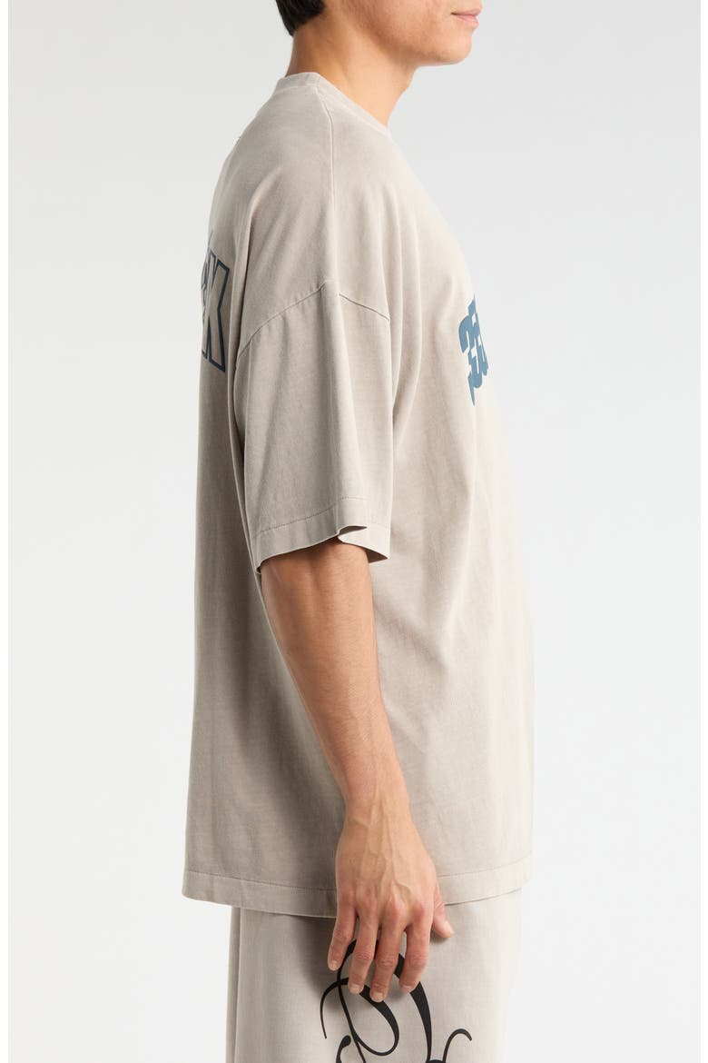 New York '90s Logo Graphic T-Shirt, Alternate, color, SMOKE GREY