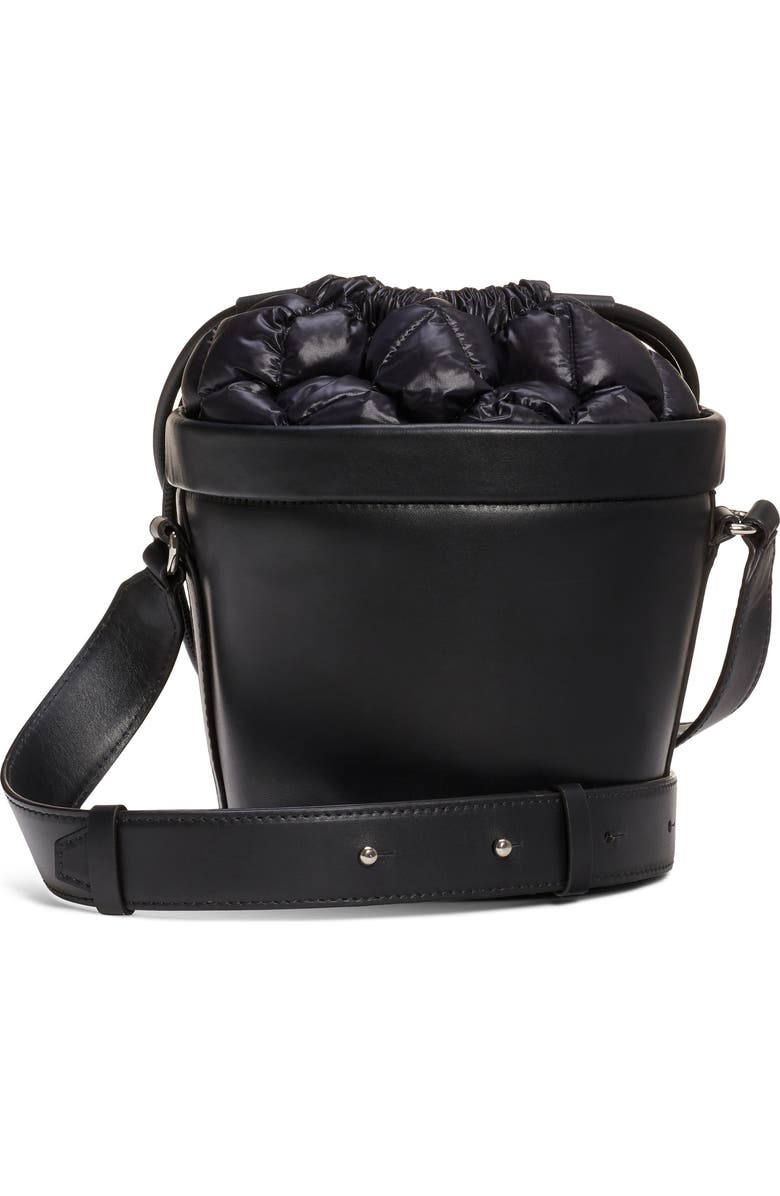 Moncler Seaux Seaux Leather Bucket Bag, Alternate, color,