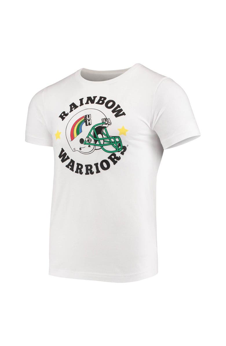 HOMEFIELD Men's Homefield Heathered White Hawaii Warriors Vintage Rainbow Warriors T-Shirt, Alternate, color, 