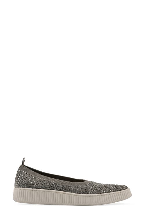 Cliffs By White Mountain Digs Slip-on Sneaker In Silver Fabric