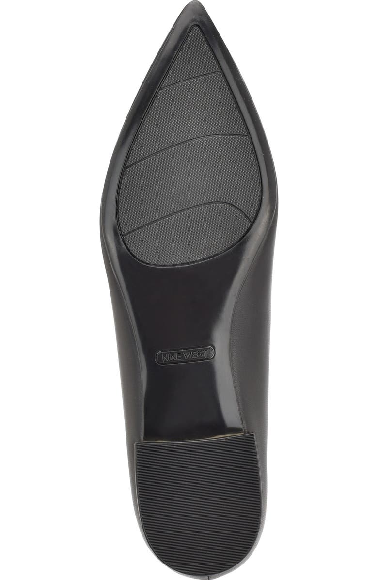 Nine West Lovlady Pointed Toe Flat, Alternate, color, Black