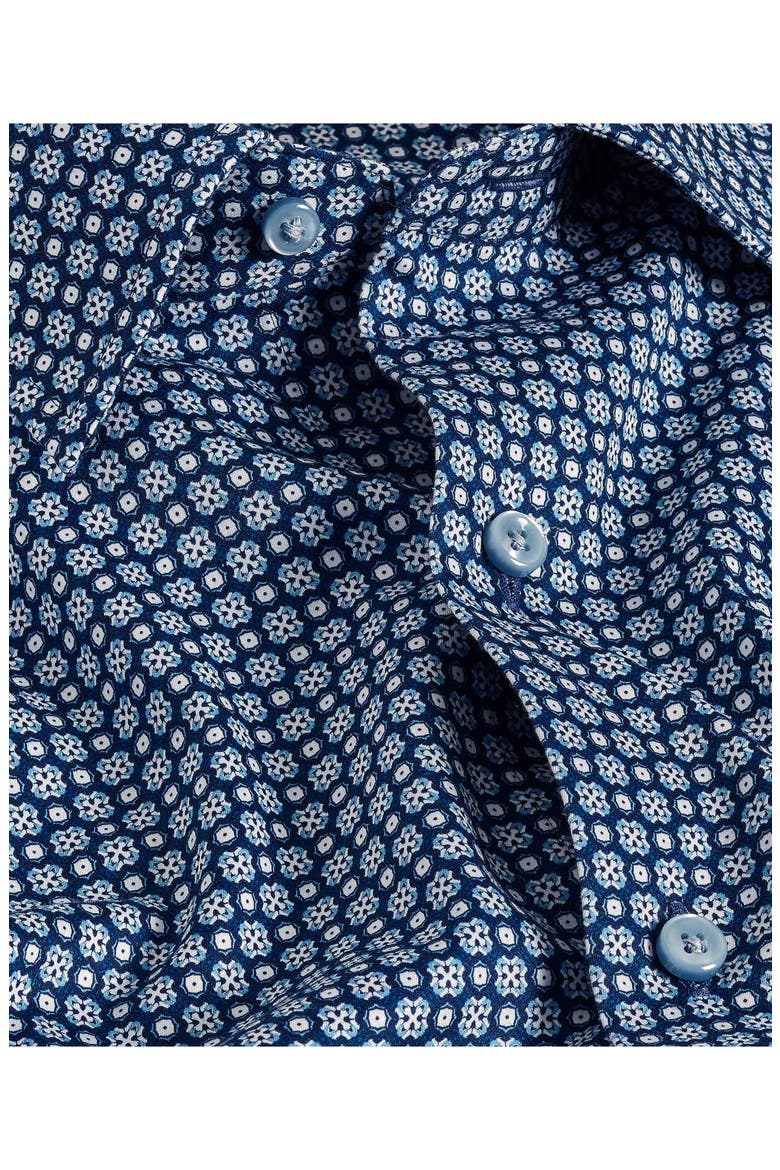 Geometric Print Sport Shirt, Alternate, color, NAVY