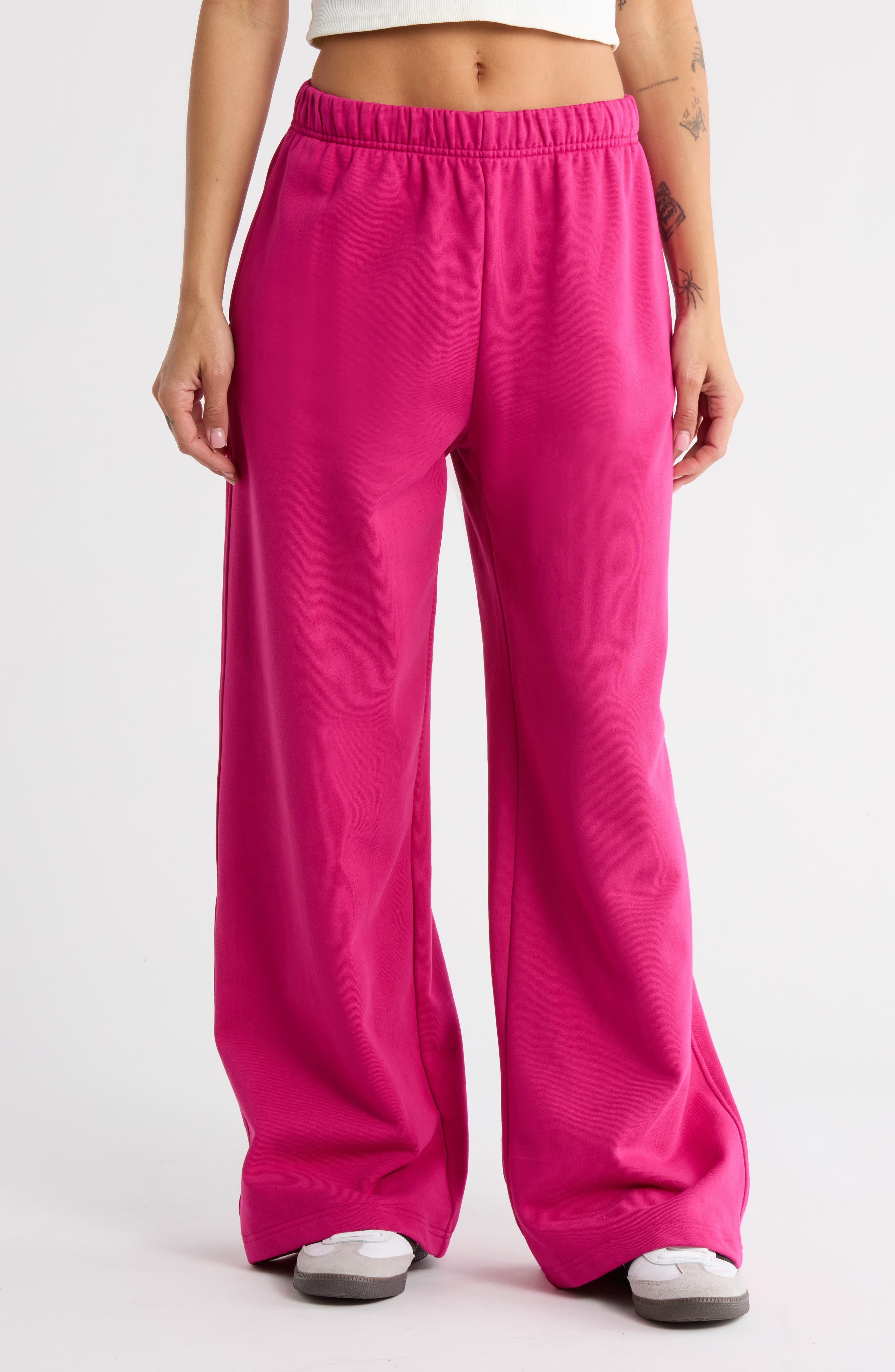 Good American Wide Leg Sweatpants