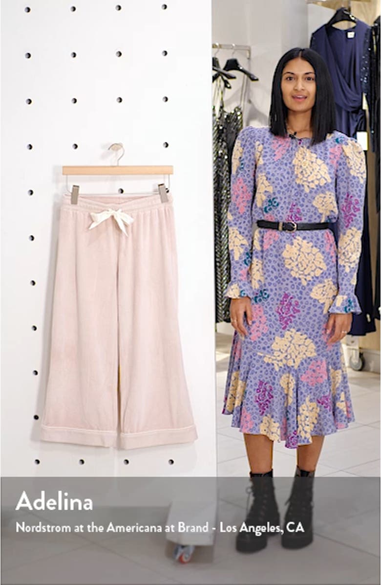 Velour Crop Pajama Pants, sales video thumbnail