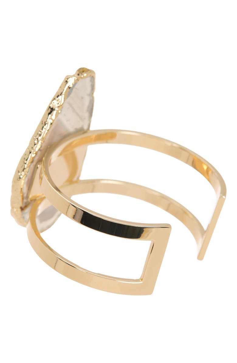 Vince Camuto Sliced Agate Statement Cuff, Alternate, color, 
